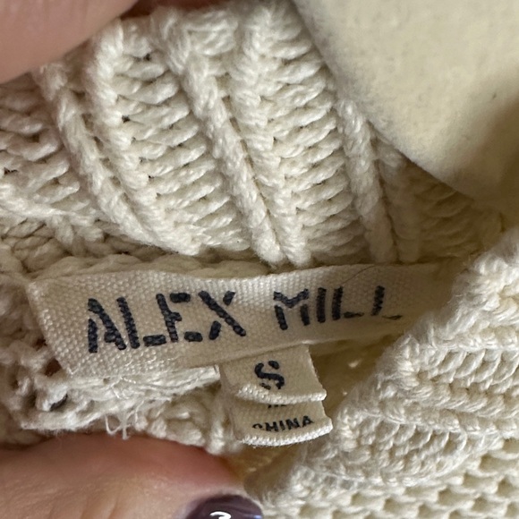 Alex Mill Button Back Crewneck Sweater Size S - Picture 2 of 7